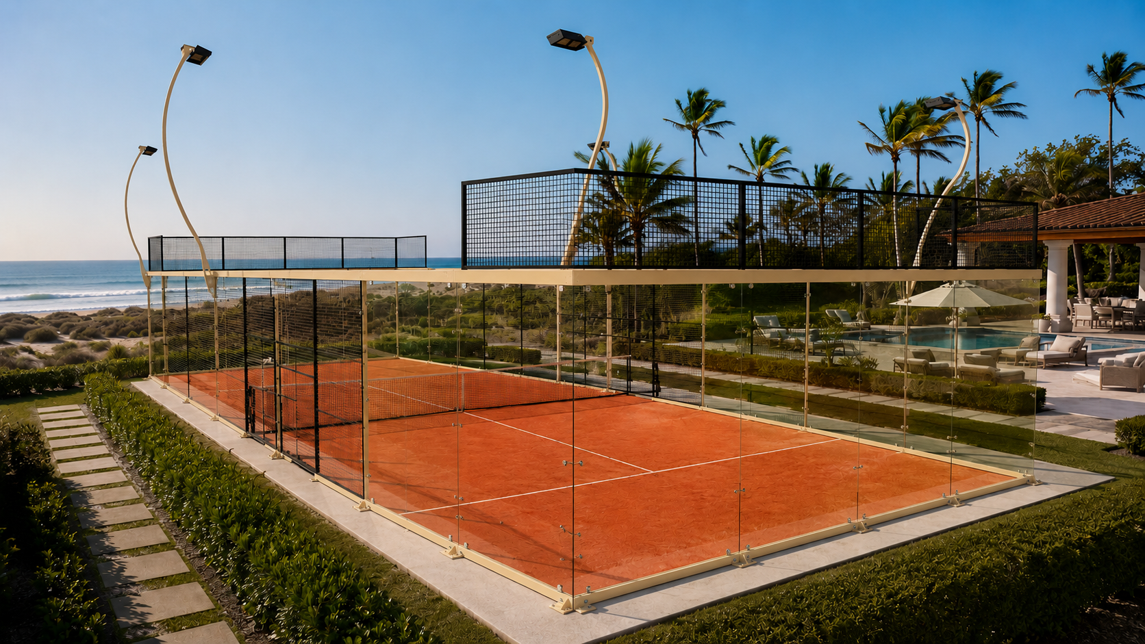 Cancha de pádel Rocket Sport Iluminación
